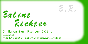 balint richter business card